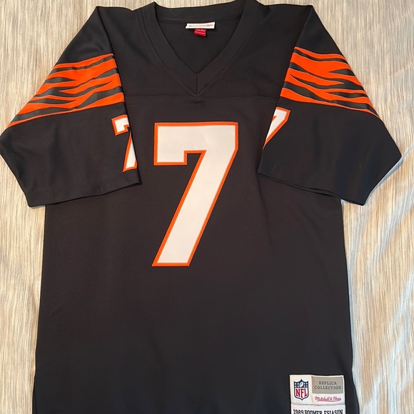 Legacy Mitchell and Ness Cincinnati Bengals Boomer Esiason Replica Jersey 1989 - Picture 1 of 6